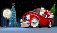 Christmas Truck Greeting Card Free Stock Photo - Public Domain Pictures