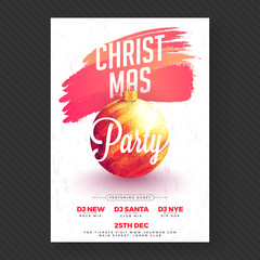 Canvas Print - Christmas Party Banner or Flyer Design.