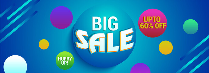 Poster - Big Sale Website Banner with 65% Off.