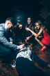 © GVS - Crazy party. Drunk man lying on floor