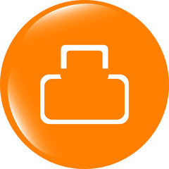 Poster - Apps icon. abstract sign on web button isolated on white