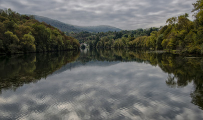 Wall Mural - La rivière d'Ain à Cize, Ain, France