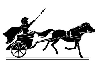 Wall Mural - War chariot sign.