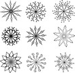 © Sarah - beautiful hand drawn snowflakes set