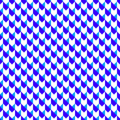 Poster - Abstract vector seamless pattern with blue arrows on white background. Flat illustration of pointer. Color image with geometric figures. Hipster filing. Beautiful composition. Cute print.