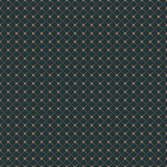 Poster - Abstract vector seamless pattern with dots on white background. Flat vintage illustration of circles. Color image. Fashion filing. Repeating geometric tiles with dotted rhombus. Elegant print.