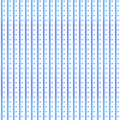 Poster - Abstract vector seamless pattern with blue dots and stripes on white background. Flat illustration of circles. Color image with geometric figures. Hipster filing. Beautiful composition. Cute print.
