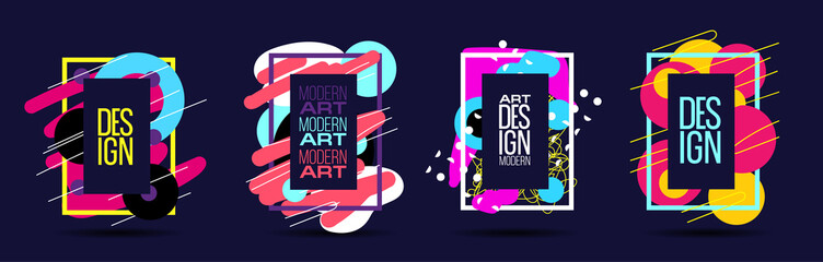 Poster - vector background in pop art style