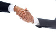 © ASDF - usiness Deal Handshake with the point of view directly below.