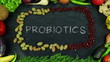 Probiotics fruit stop motion