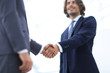 © ASDF - Close up image of business handshake at meeting.