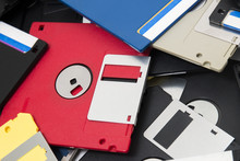 Pile Of Floppy Disks