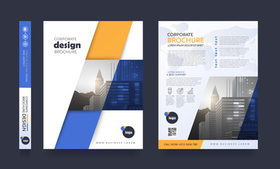 Wall Mural - poster flyer pamphlet brochure cover design layout space for photo background, vector template in a4