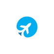 travel plane logo template