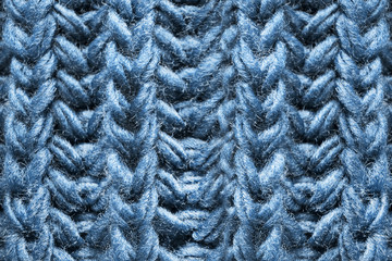 Sticker - Blue knitted texture