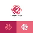 red rose logo vector icon flower download
