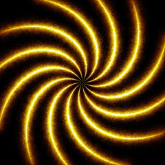 Poster - Golden rays come to center. Abstract vortex spiral background for web design, wallpaper, modern design, commercial banner and mobile application.