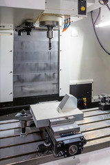 Wall Mural - open cnc machine with snap