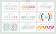 © fireofheart - Set of infographic elements. Presentations, graphs, charts, diagrams with 8 steps, options. Vector templates.