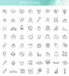 © tettygreen - Outline web icon set wedding