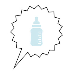 Sticker - Babyflasche - Aktion