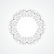 © Leonid - Abstract circle pattern structure. Vector connected dots and lines