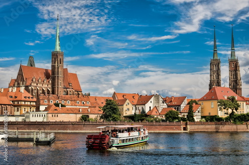 Obraz Dibond Wrocław, katedra i Martinikirche