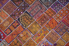 Traditional Indian Wall Tapestry In Rajasthan India