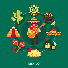 Poster - Mexico Travel Illustration