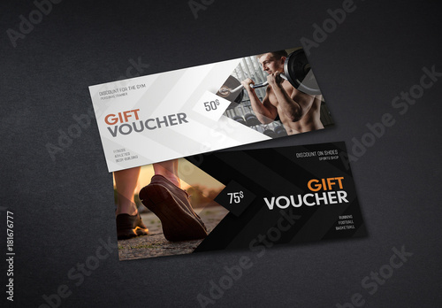 Gift Voucher Layouts with 3 Sizes in 2 Color Palettes