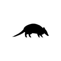 Wall Mural - vector armadillo silhouette