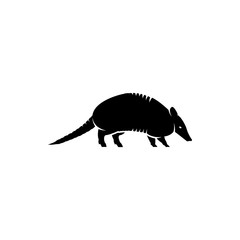 Wall Mural - vector armadillo silhouette