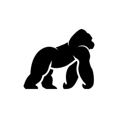 Wall Mural - vector gorilla silhouette