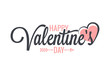 Valentines day vintage lettering background