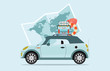 Planning summer vacations Travel by car.