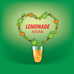 Sticker - logo for lemonade