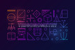 Trigonometry vector colorful banner or illustration