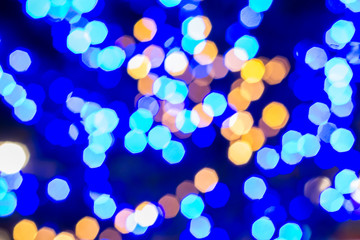 Wall Mural - abstract background with colorful bokeh blurred lights