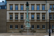 Architecture At The Jan Palach Square In Luxembourg City, Luxembourg