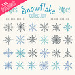 Extended collection of HandSketched snowflakes