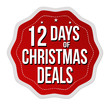 12 days of Christmas deals label or sticker
