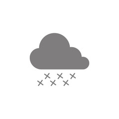 Poster - cloud snowflake icon. Web element. Premium quality graphic design. Signs symbols collection, simple icon for websites, web design, mobile app, info graphics