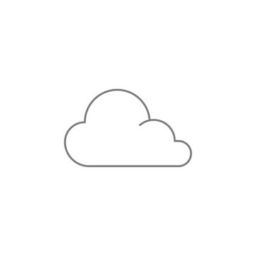 Cloud line icon. Web element. Premium quality graphic design. Signs symbols collection, simple icon for websites, web design, mobile app, info graphics