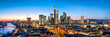 Frankfurt Skyline Panorama bei Nacht