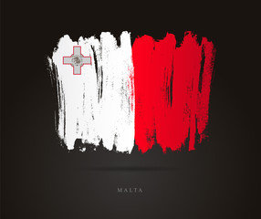 Wall Mural - Flag of Malta. Abstract concept