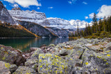 Fototapeta Natura - Boom Lake in Banff National Park, Alberta, Canada 