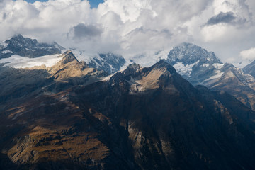 Winter landscape in the Matterhorn