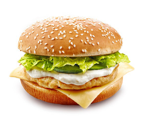 Poster - fresh chicken burger