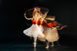 © zinkevych - On the move. Nice professional female dancer turning her back to you and dancing while showing her performance