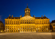 Royal Palace on the dam square in Amsterdam
